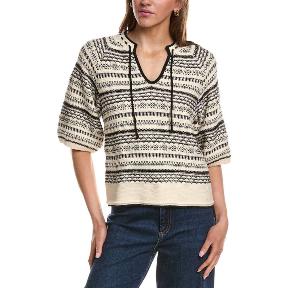 Ichi Womens  Ihchany Sweater Top, White